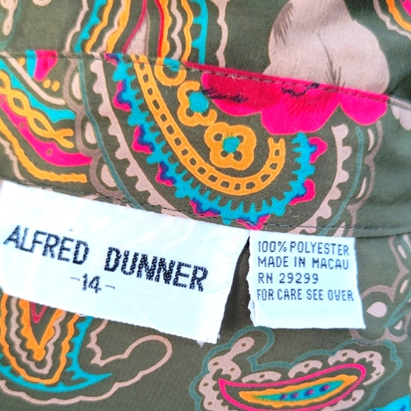 NEW Alfred Dunner Paisley & Floral Button Down Top - Picture 16 of 17
